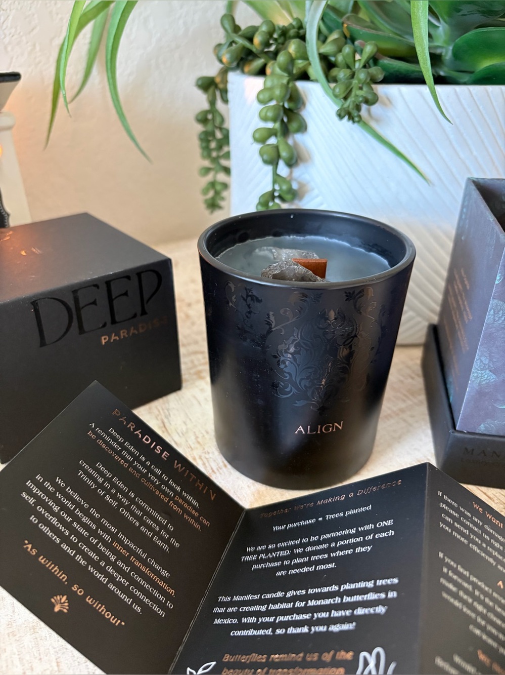 Black Decorative Scented Candle